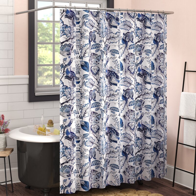 Modern Farmhouse Shower Curtain   Chana Single Shower Curtain 